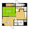 ダイヤコーポ桂川 1LDKの間取り