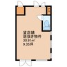 ダイヤコーポ桂川 1Rの間取り