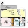 フェリーチェ　MAEBASHI 1LDKの間取り