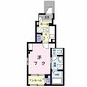 ルーツショアⅣ 1Kの間取り