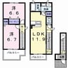トゥー・ル・モンド 2LDKの間取り