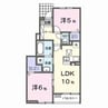 アミティエ 2LDKの間取り