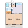 グリーンヴィレッヂ 2DKの間取り