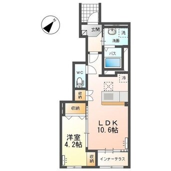 間取図 ローズテラスⅡ