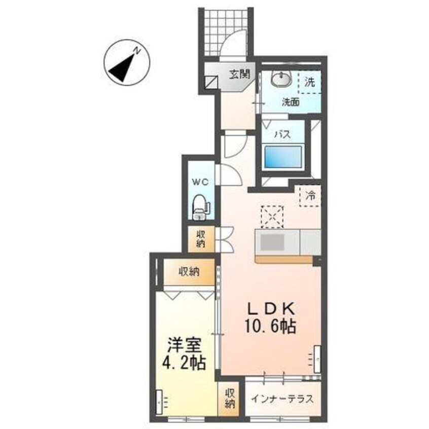 間取図 ローズテラスⅡ