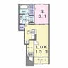 アスフォート 1LDKの間取り