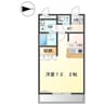 シャルム 1Kの間取り