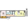 D-ROOM昭和町 1LDKの間取り