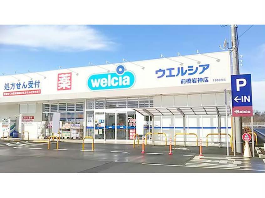 ウエルシア前橋岩神店(ドラッグストア)まで1008m Les  Aubepines昭和