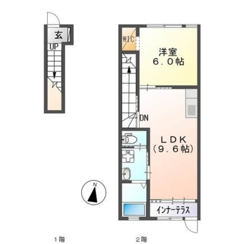 間取図 ヴィラ・ソレイユ　Ｂ