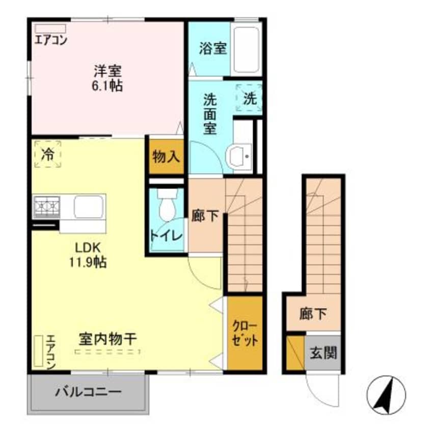 間取図 フラール