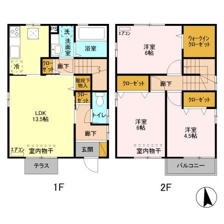 間取り図 ヴィレッタ天川原　Ｃ