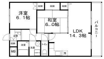 間取図 ハイツメロディ