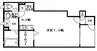 ル・シエール姫路 1Rの間取り
