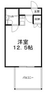 グリーンハイツ南駅前 1Rの間取り