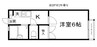 OA  FLAT御立中 1Kの間取り