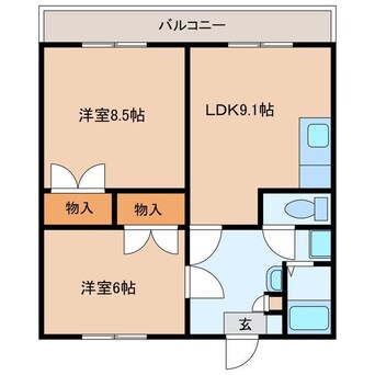 間取図 エイセイ坂出　壱番館　弐番館