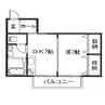 ディアス親和 1DKの間取り
