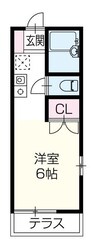 セレッソ壱番館 1Rの間取り