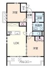 TERRAIN-S 2LDKの間取り