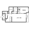 OA FLAT御立東II 1LDKの間取り