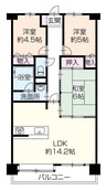 エンゼルハイム姫路 3LDKの間取り