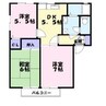 ディアス・オークラ 3DKの間取り