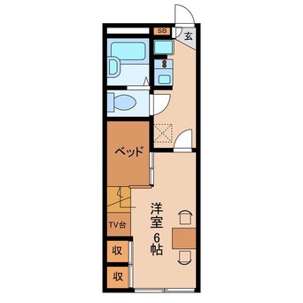 間取図 ドミール中島Ｎ