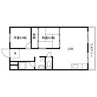 皐月マンション 2LDKの間取り