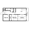 皐月マンション 3LDKの間取り