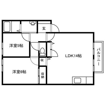 間取図 パストラーレ御立　B棟