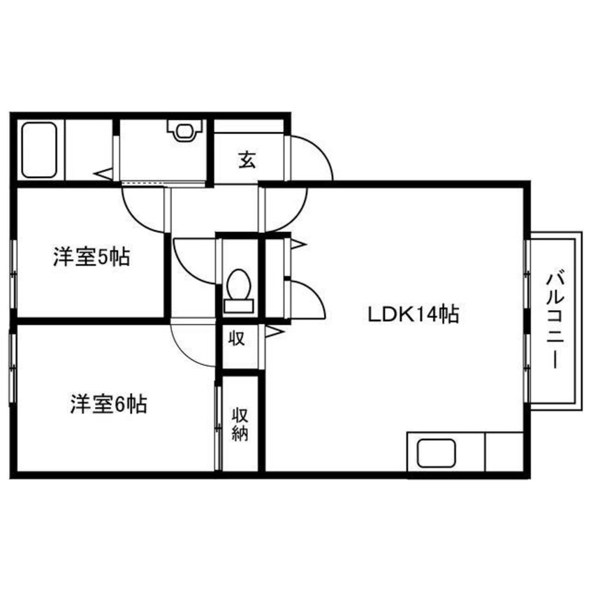 間取図 パストラーレ御立　B棟