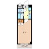 リバティハイツ白鳥 1Kの間取り