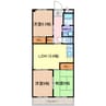 本宮ハイツ山田 3LDKの間取り