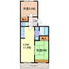 牛立曽七ハオス 2LDKの間取り