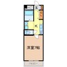 コーポラスヤスイ 1Kの間取り