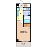 コンドミニオ内田橋 1Kの間取り