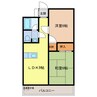 パークテラス道徳 2DKの間取り