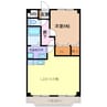サンライズ入場 1LDKの間取り