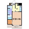 エスト日比野 1Kの間取り