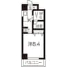 エルブ入船 1Kの間取り