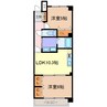 八熊曾七ハオス 2LDKの間取り