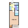 シャムロック熱田Ｗ 1Kの間取り