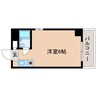 プレスイン豊 1Rの間取り