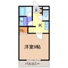 レクセルヒカリ 1Kの間取り