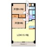 サニースポット 2LDKの間取り