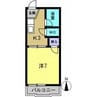 フォーブル渋谷 1Kの間取り
