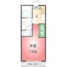 クレイビア熱田 1Kの間取り