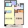 コンフォルト 1LDKの間取り