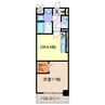 メイボートレス 1DKの間取り